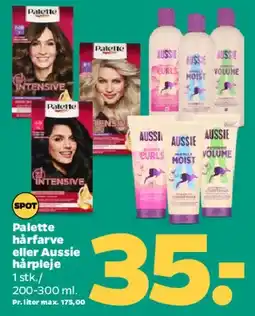 Netto Palette hårfarve / Aussie hårpleje tilbud