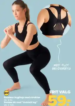 Netto Seamless leggings / sports-bh tilbud