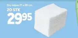 Din Isenkræmmer Dry wipes 21 x 28 cm tilbud