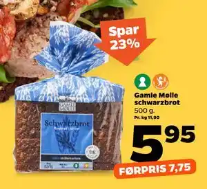 Netto Gamle Mølle schwarzbrot tilbud