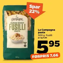Netto La Campagna pasta tilbud