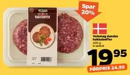 Netto Velsmag danske hakkebøffer tilbud