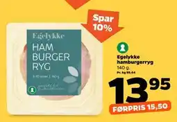 Netto Egelykke hamburgerryg tilbud
