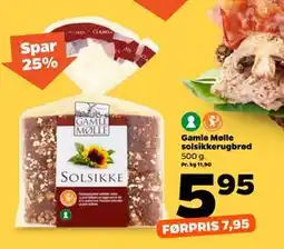 Netto Gamle Mølle solsikkerugbrød tilbud