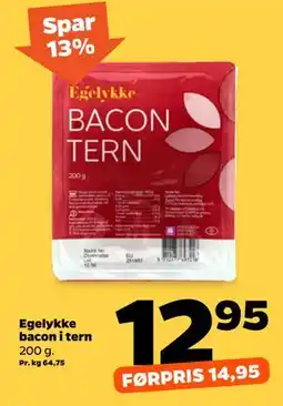 Netto Egelykke bacon i tern tilbud
