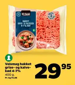Netto Velsmag hakket grise- og kalvekød 4-7% tilbud