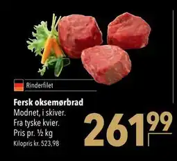 Citti Fersk oksemørbrad tilbud