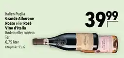 Citti Grande Alberone Rosso eller Rosé Vino d’Italia tilbud