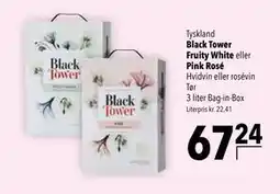 Citti Black Tower Fruity White eller Pink Rosé tilbud