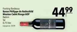 Citti Baron Philippe de Rothschild Mouton Cadet Rouge AOP tilbud