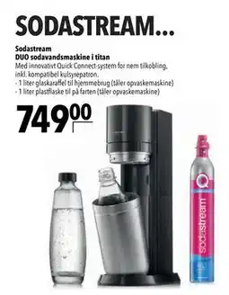 Citti Sodastream DUO sodavandsmaskine i titan tilbud