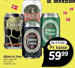Fakta Tyskland Albani el. Faxe Flere varianter tilbud