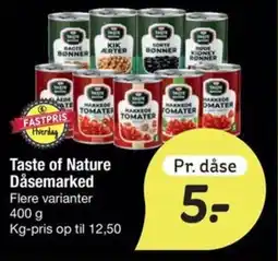 Fakta Tyskland Taste of Nature Dåsemarked tilbud