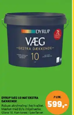 XL-BYG Dyrup væg 10 mat ekstra dækkende tilbud