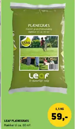 XL-BYG Leaf plænegres tilbud