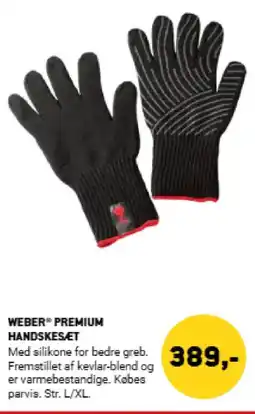 XL-BYG Weber premium handskesæt tilbud