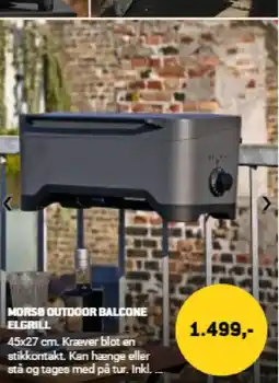 XL-BYG Morse outdoor balcone elgrill tilbud