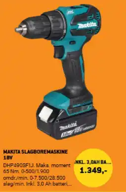 XL-BYG Makita slagboremaskine 18v tilbud