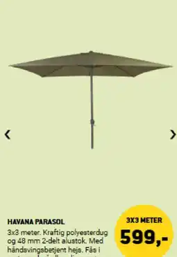 XL-BYG Havana parasol tilbud