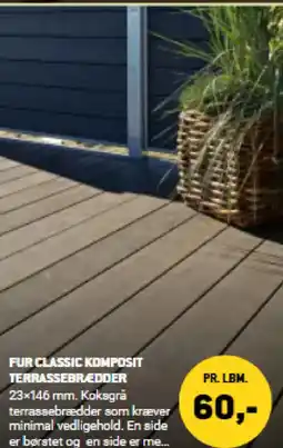 XL-BYG Fur classic komposit terrassebredder tilbud