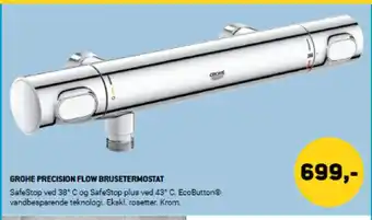 XL-BYG Grohe precision flow brusetermostat tilbud