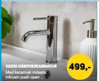XL-BYG Vasso håndvaskarmatur tilbud