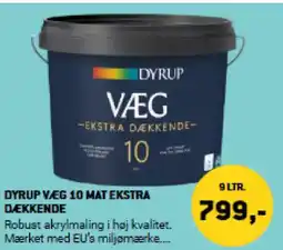 XL-BYG Dyrup væg 10 mat ekstra dækkende tilbud