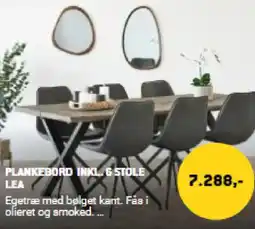 XL-BYG Plankebord inkl. 6 stole tilbud