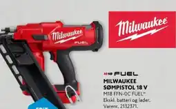 Davidsen M18 fuel milwaukee sømpistol 18 v tilbud