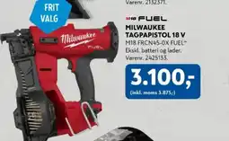Davidsen Milwaukee tagpapistol 18 v tilbud