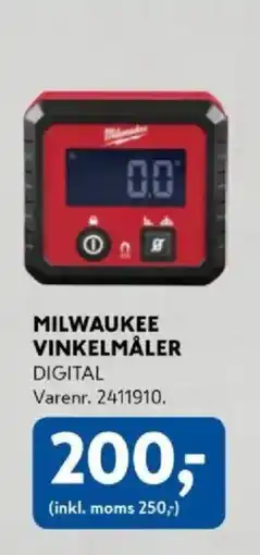 Davidsen Milwaukee vinkelmåler tilbud