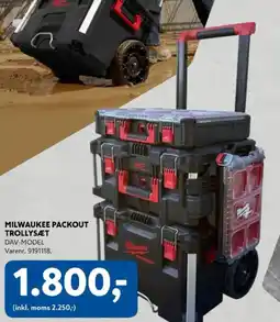 Davidsen Milwaukee packout trollysæt tilbud