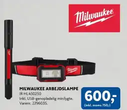 Davidsen Milwaukee arbejdslampe tilbud