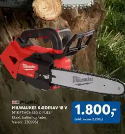 Davidsen Milwaukee Kædesav 18 v tilbud