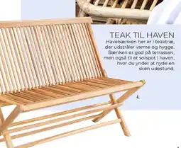 Imerco Blåvand havebænk tilbud