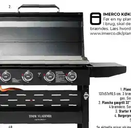 Imerco Plancha gasgrill 32” tilbud