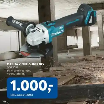 Davidsen Makita Vinkelsliber 18 v tilbud