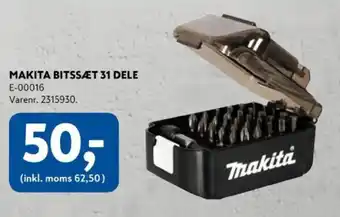 Davidsen Makita Bitssæt 31 dele tilbud