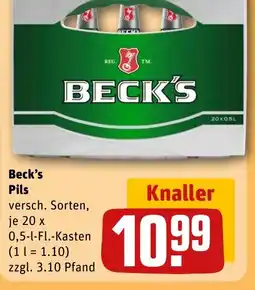 REWE DE Beck's Pils tilbud
