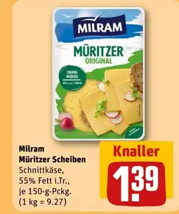 REWE DE Milram Müritzer Scheiben tilbud