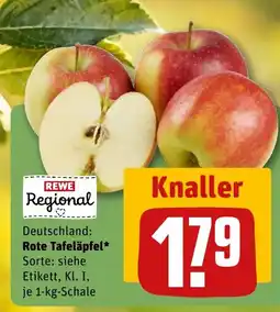 REWE DE REWE Regional Deutschland: Rote Tafeläpfel tilbud