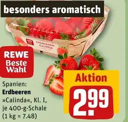 REWE DE Spanien: Erdbeeren tilbud