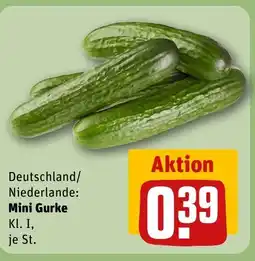REWE DE Deutschland/ Niederlande: Mini Gurke tilbud
