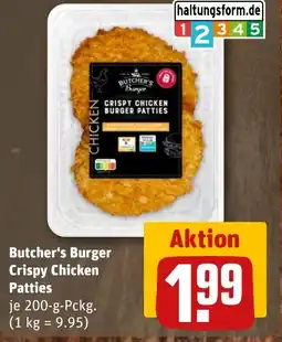 REWE DE Butcher's Burger Crispy Chicken Patties tilbud
