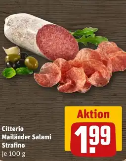 REWE DE Citterio Mailänder Salami Strafino je tilbud