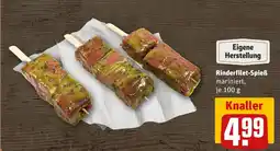 REWE DE Eigene Herstellung Rinderfilet-Spieß tilbud