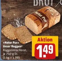 REWE DE Natur Pur Unser Roggen tilbud
