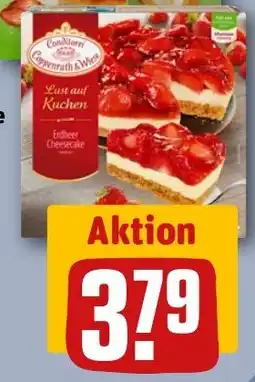 REWE DE oder Lust auf Kuchen Erdbeer Cheesecake tilbud