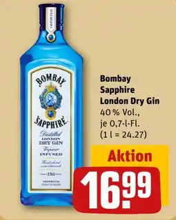 REWE DE Bombay Sapphire London Dry Gin tilbud