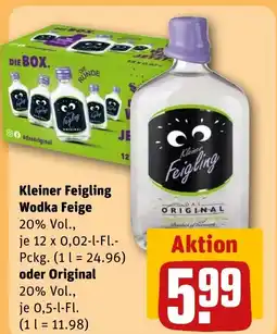 REWE DE Kleiner Feigling Wodka Feige tilbud